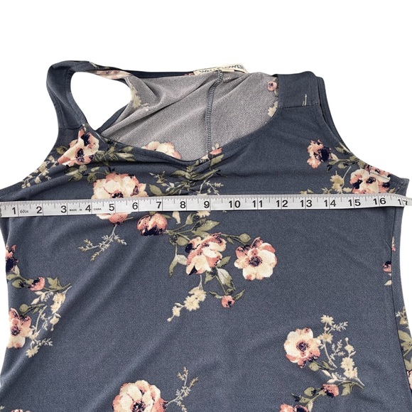 Wallflower Floral Midi Sleeveless V Neck Dress Large - Picture 8 of 12